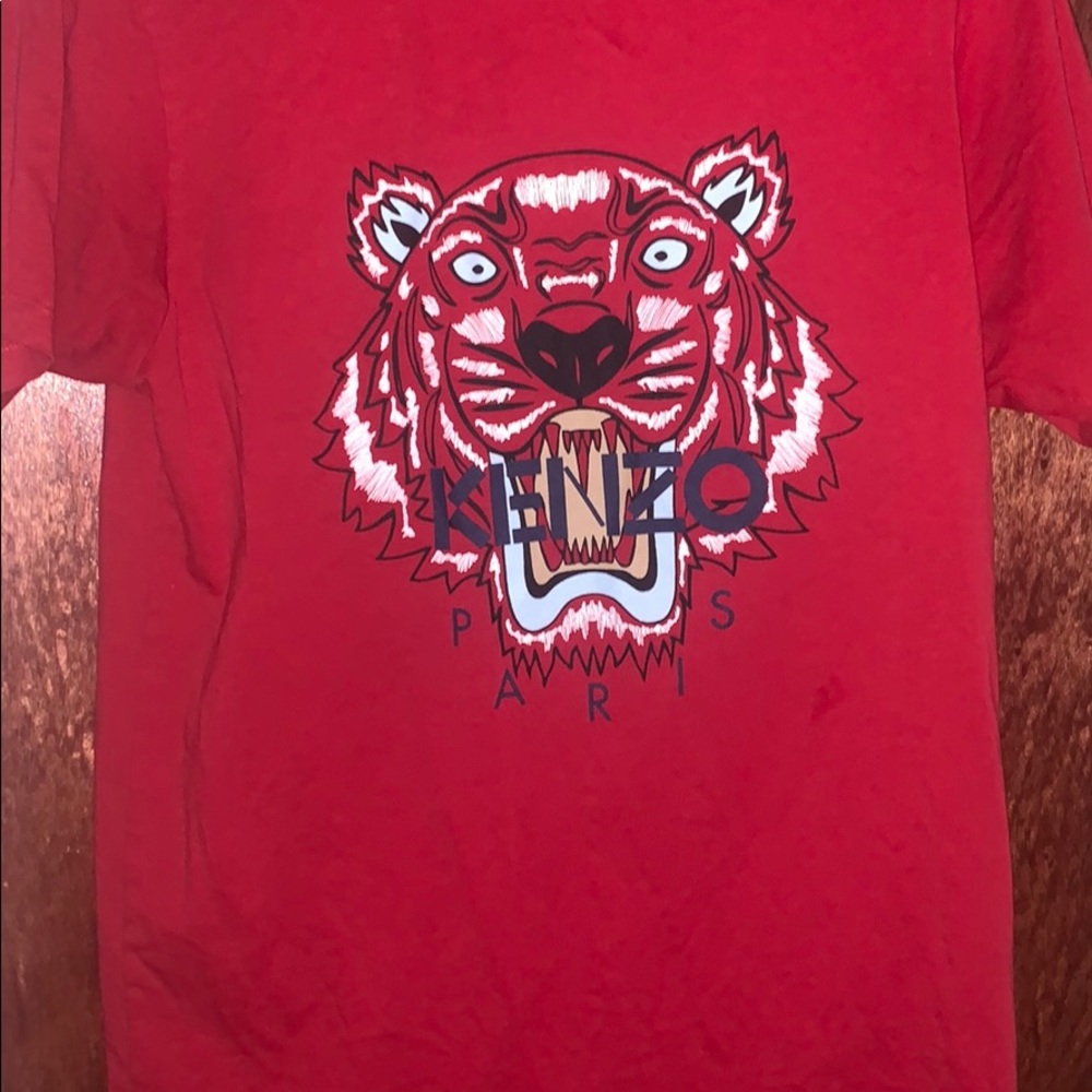 Red Kenzo Paris Shirt with logo